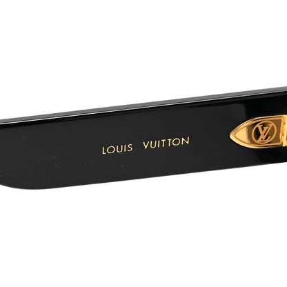 Louis Vuitton Acetate LV Circle Large Cat Eye Sunglasses Z2642U Black 5 of 7