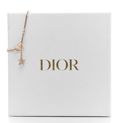 Christian Dior Metal Crystal Star CD Bracelet Gold 6 of 6