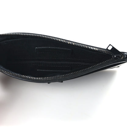 Saint Laurent Grain De Poudre Monogram Bill Pouch Black 5 of 10