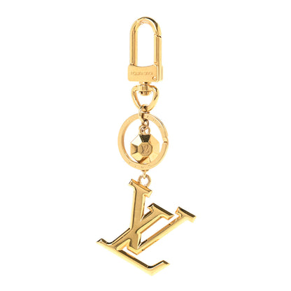 Louis Vuitton LV Facettes Bag Charm Key Holder Gold 1 of 6