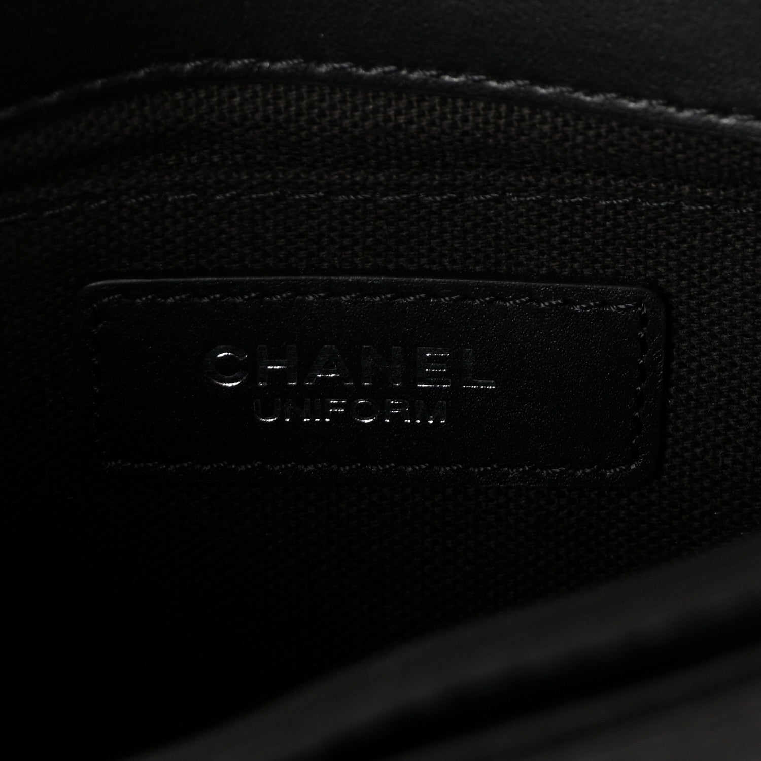 Chanel Calfskin Quilted CC Uniform Flap Belt Bag Black 6 of 10