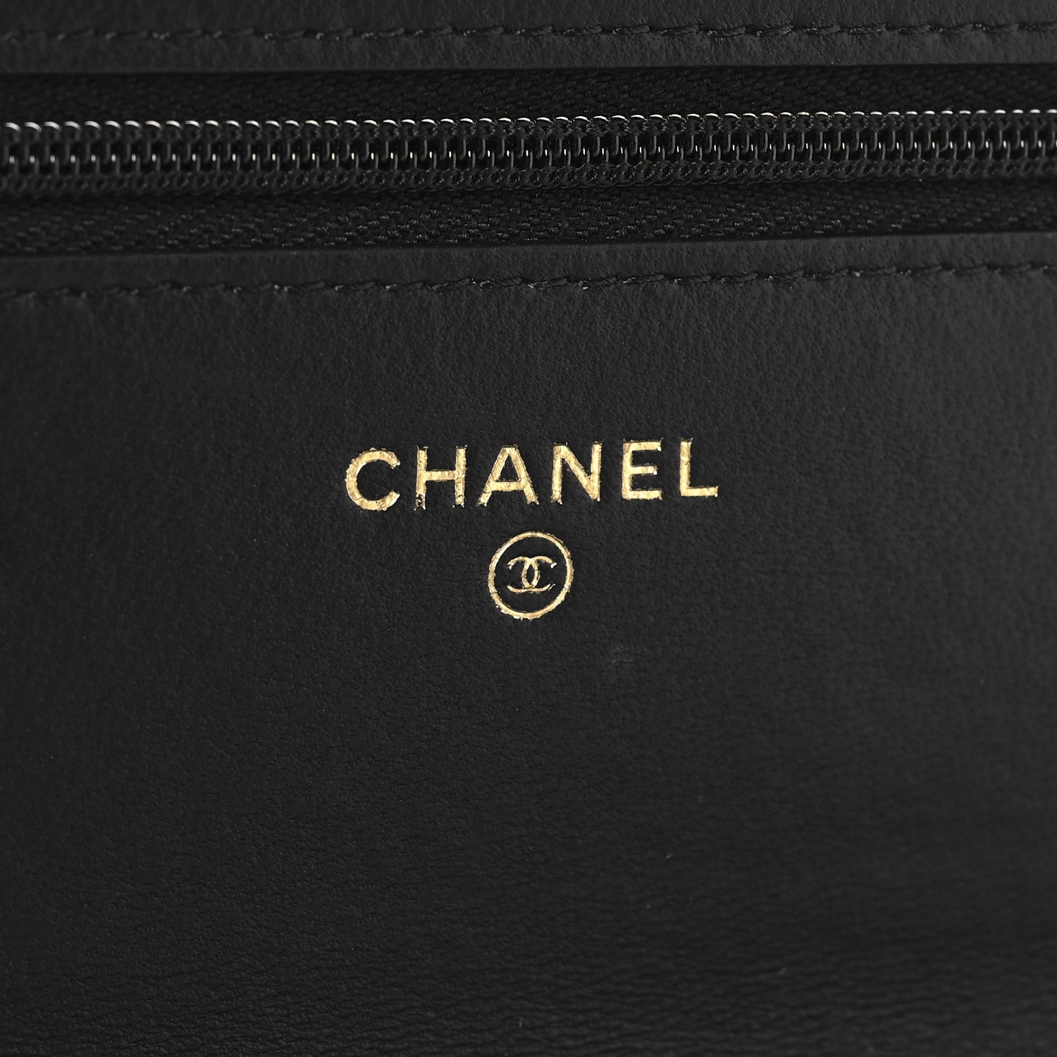 Chanel Lambskin Quilted Wallet On Chain WOC White Black 6 of 11