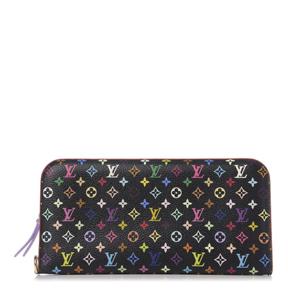 Louis Vuitton Monogram Multicolor Insolite Wallet Black Violet 1 of 6