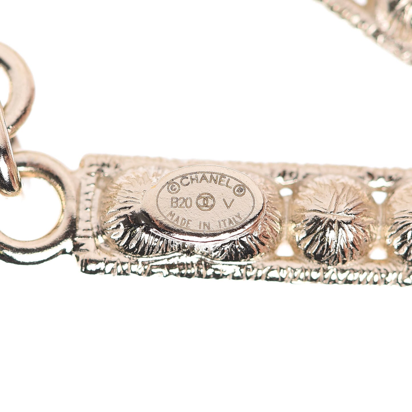 Crystal Cha-Nel Logo Drop Earrings Gold