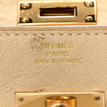 Hermes Ostrich Kelly Longue Wallet Trench 6 of 9