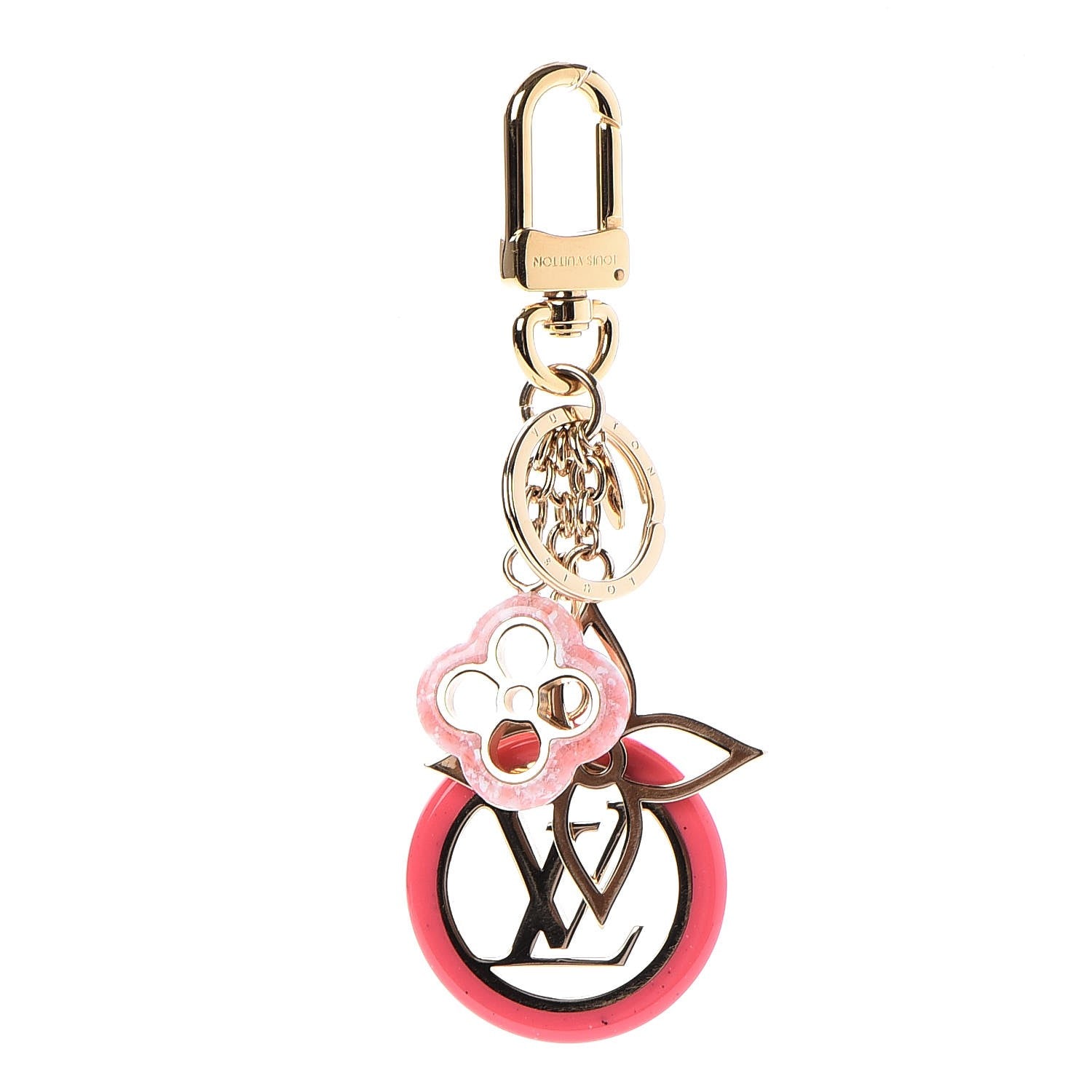 Louis Vuitton Colorline Bag Charm Key Holder Pink Glitter 1 of 5