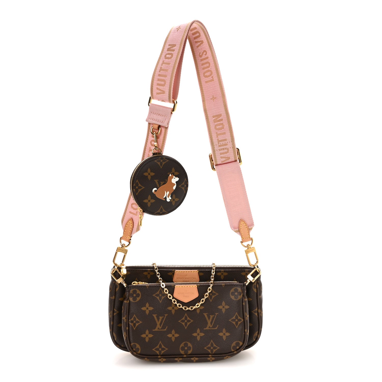 Louis Vuitton Monogram My LV World Tour Multi Pochette Accessories Rose Clair 1 of 11