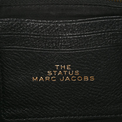 Marc Jacobs Grained Calfskin Quilted Double Stitched The Status Shoulder Bag Black 6 of 9