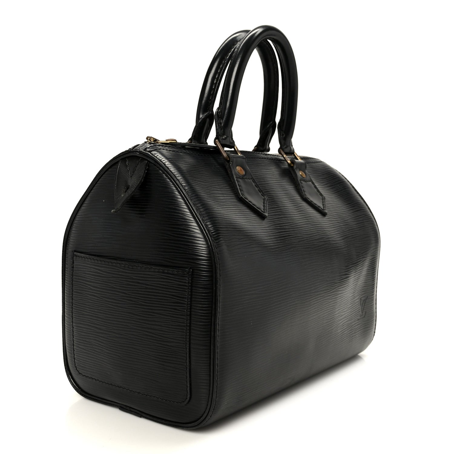 Louis Vuitton Epi Speedy 25 Black 3 of 11