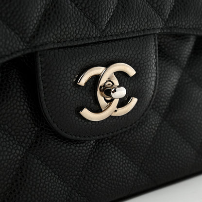 Chanel Caviar Quilted Jumbo Double Flap Black 11 of 11