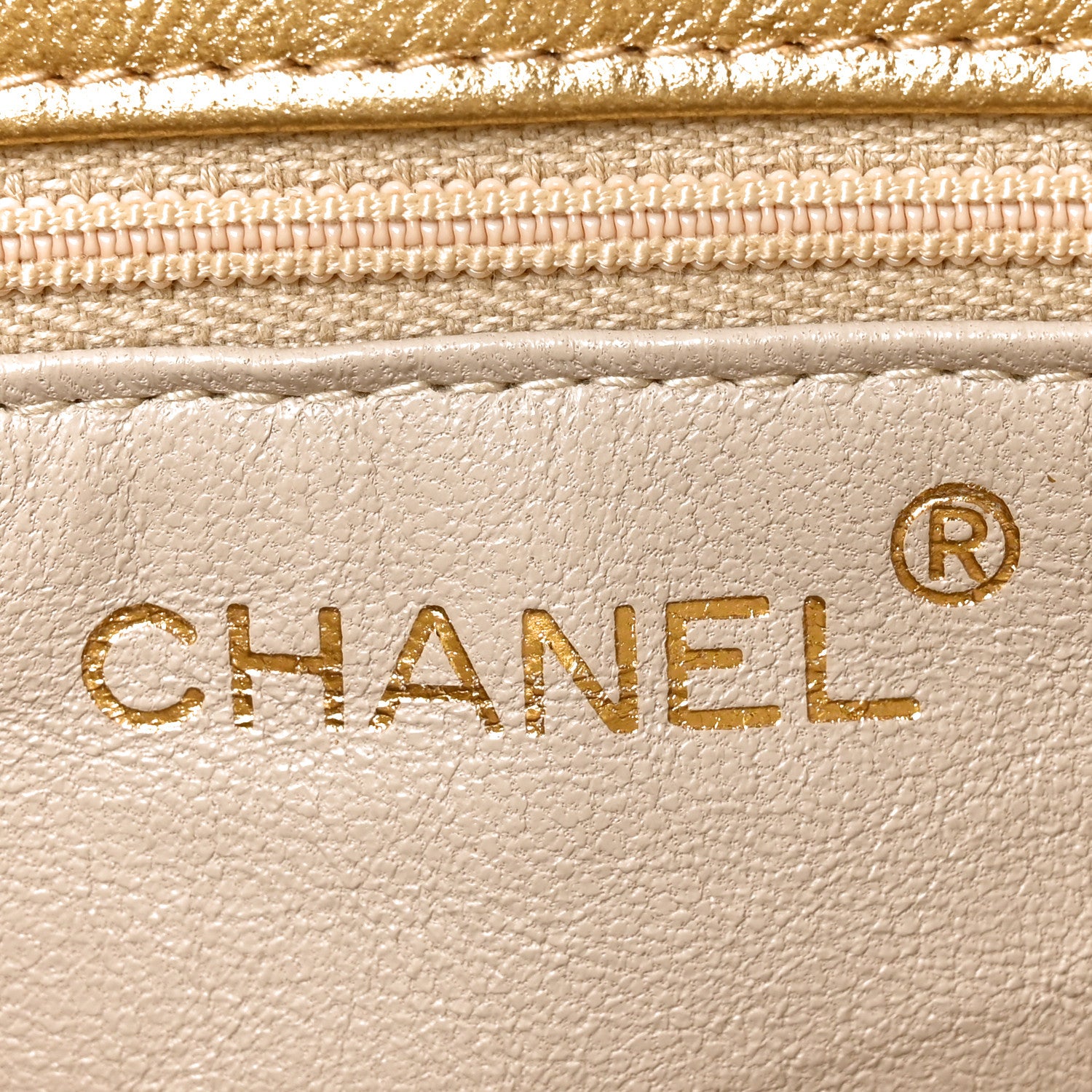 Chanel Metallic Lambskin Quilted Tassel Shoulder Bag Gold 5 of 9