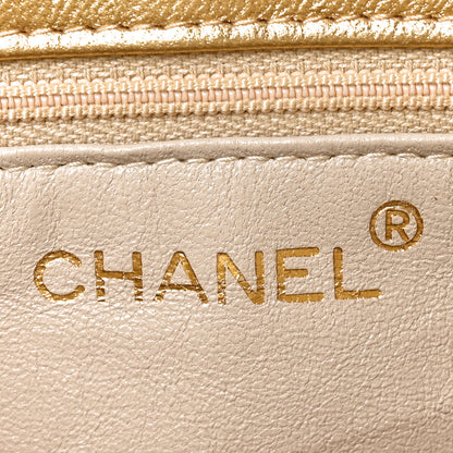 Chanel Metallic Lambskin Quilted Tassel Shoulder Bag Gold 5 of 9