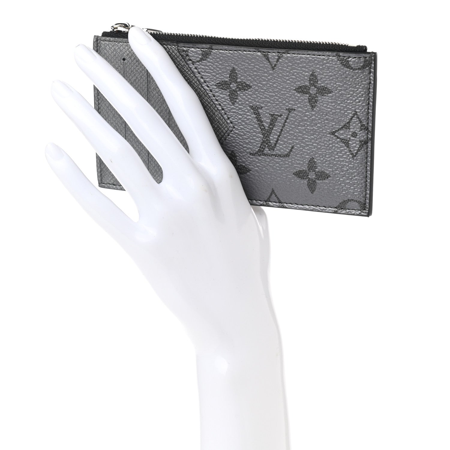 Louis Vuitton Taigarama Coin Card Holder Gunmetal 2 of 6
