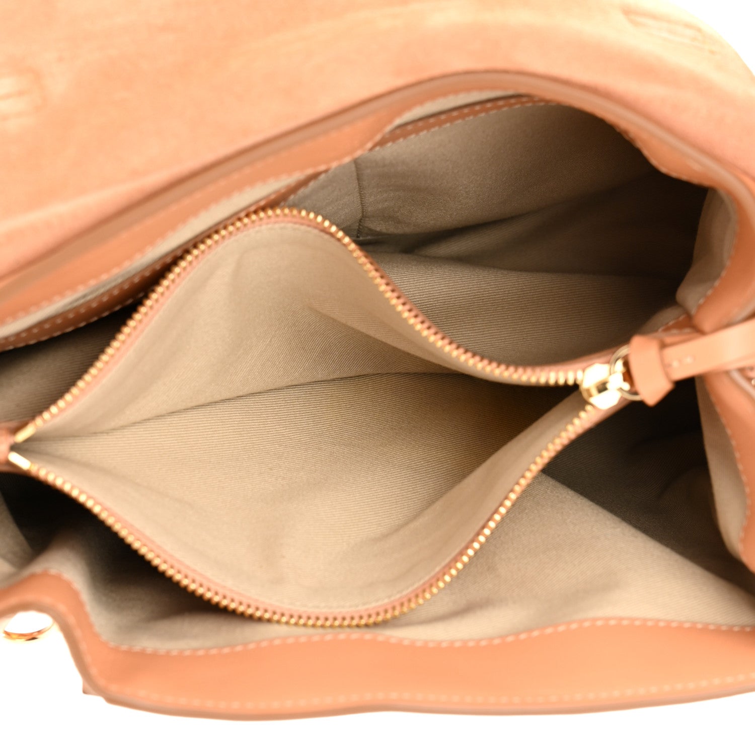 Chloe Smooth Calfskin Quilted Medium Faye Day Shoulder Bag Bleached Brown 5 of 11