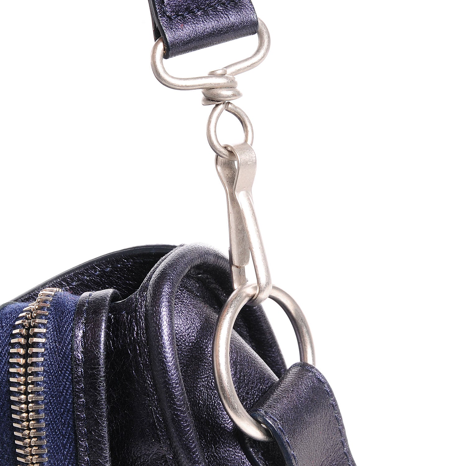 Balenciaga Metallic Agneau Classic Silver Hardware City Dark Purple 14 of 14