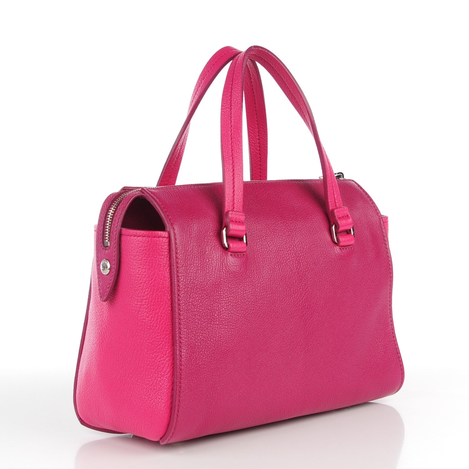 Miu Miu Goatskin Madras Tote Peonia Ametista 3 of 8