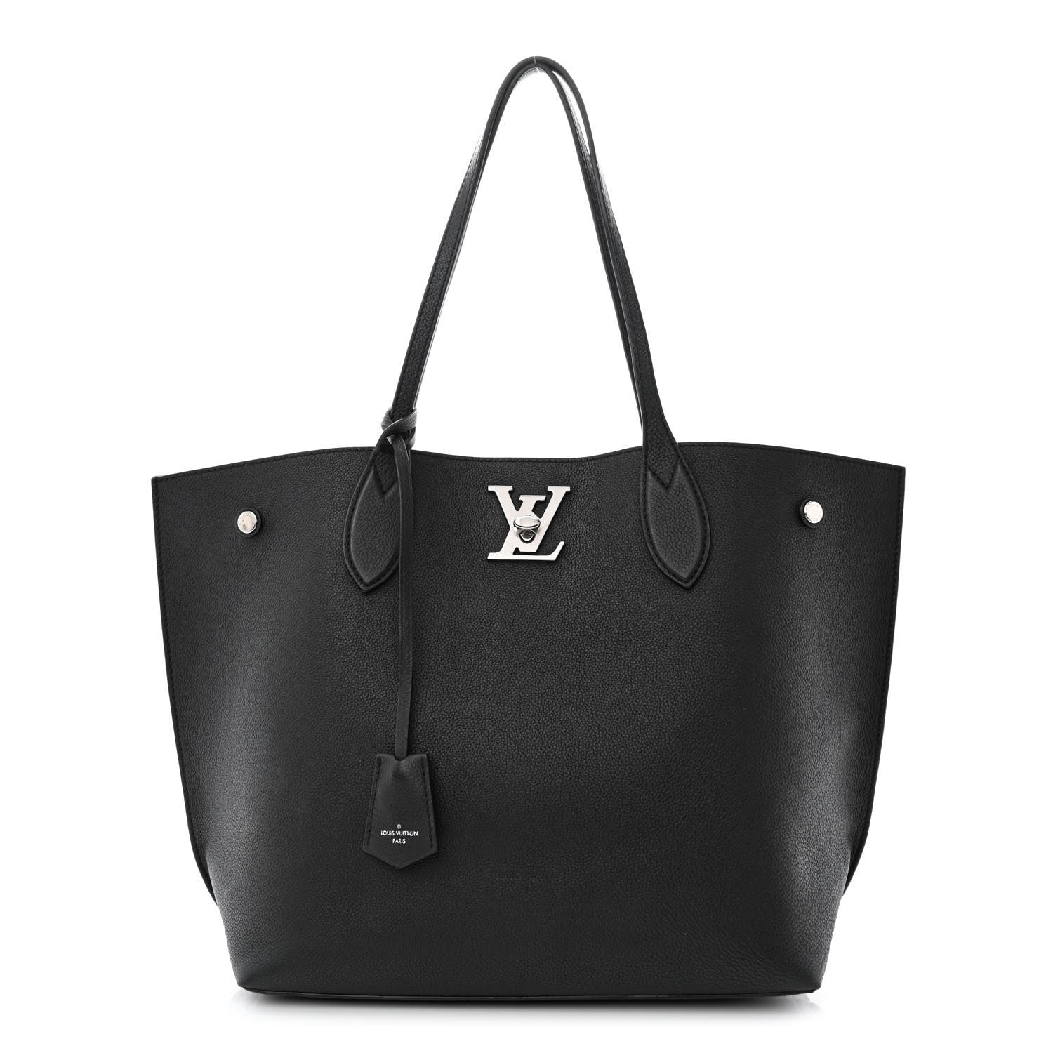 Louis Vuitton Calfskin Lockme Go Tote Black 1 of 11