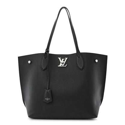 Louis Vuitton Calfskin Lockme Go Tote Black 1 of 11