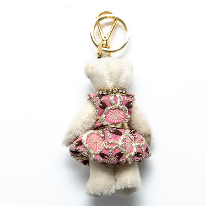 Prada Crystal Trick Teddy Bear Keychain Charm 3 of 4