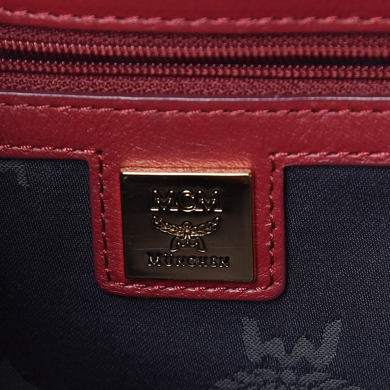 MCM Visetos Studded Small Stark M Backpack Scooter Red 7 of 10