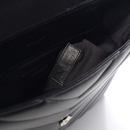 Saint Laurent Calfskin Y Quilted Monogram Loulou Document Holder Black 7 of 8