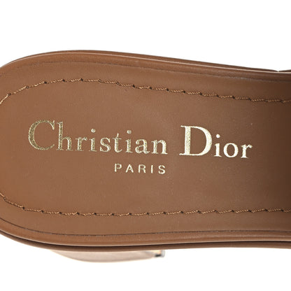 Christian Dior Calfskin 30 Montaigne Mid-Heel Slide Sandals 38.5 Cuir 9 of 9