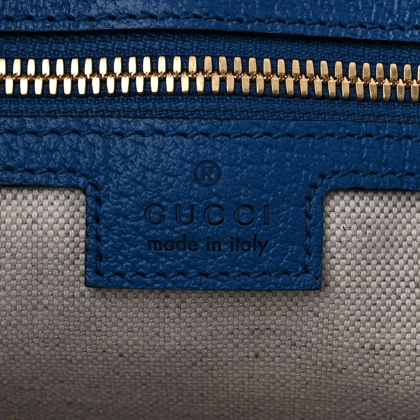 GG Supreme Monogram Mix Textured Dollar Calfskin Rhombus Inlay Large Tote Bag Beige Ebony Harvest Joy Blue