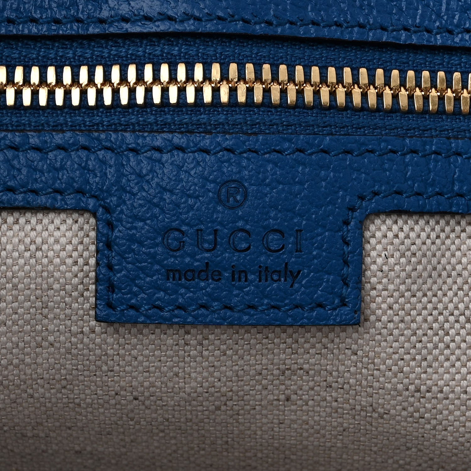 Gucci GG Supreme Monogram Mix Textured Dollar Calfskin Rhombus Inlay Large Tote Bag Beige Ebony Harvest Joy Blue 6 of 12