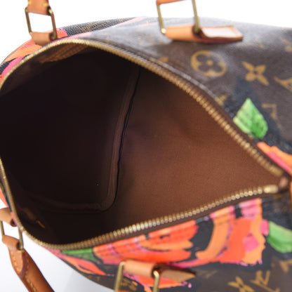 Louis Vuitton Monogram Roses Speedy 30 5 of 9