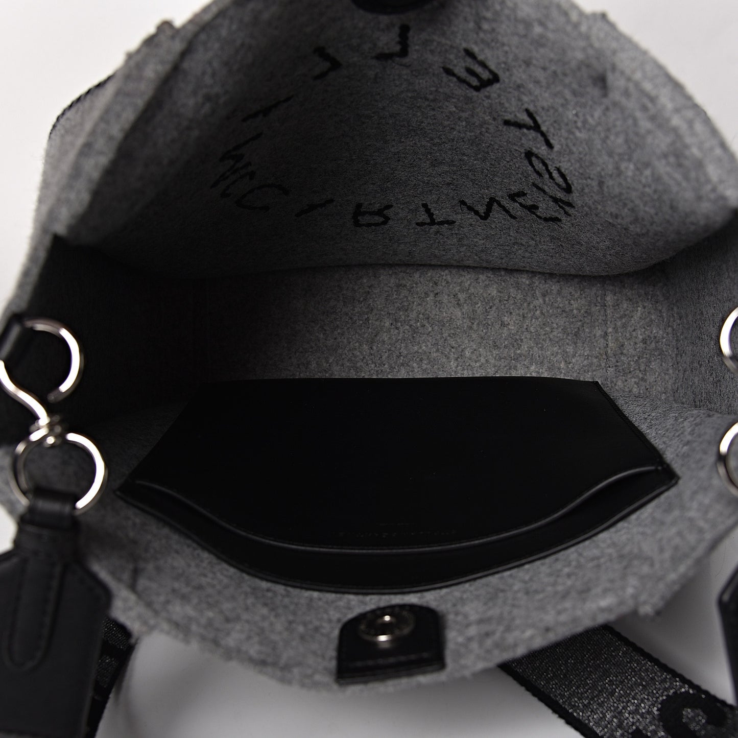 Eco Felt Logo Crossbody Smoke Slate