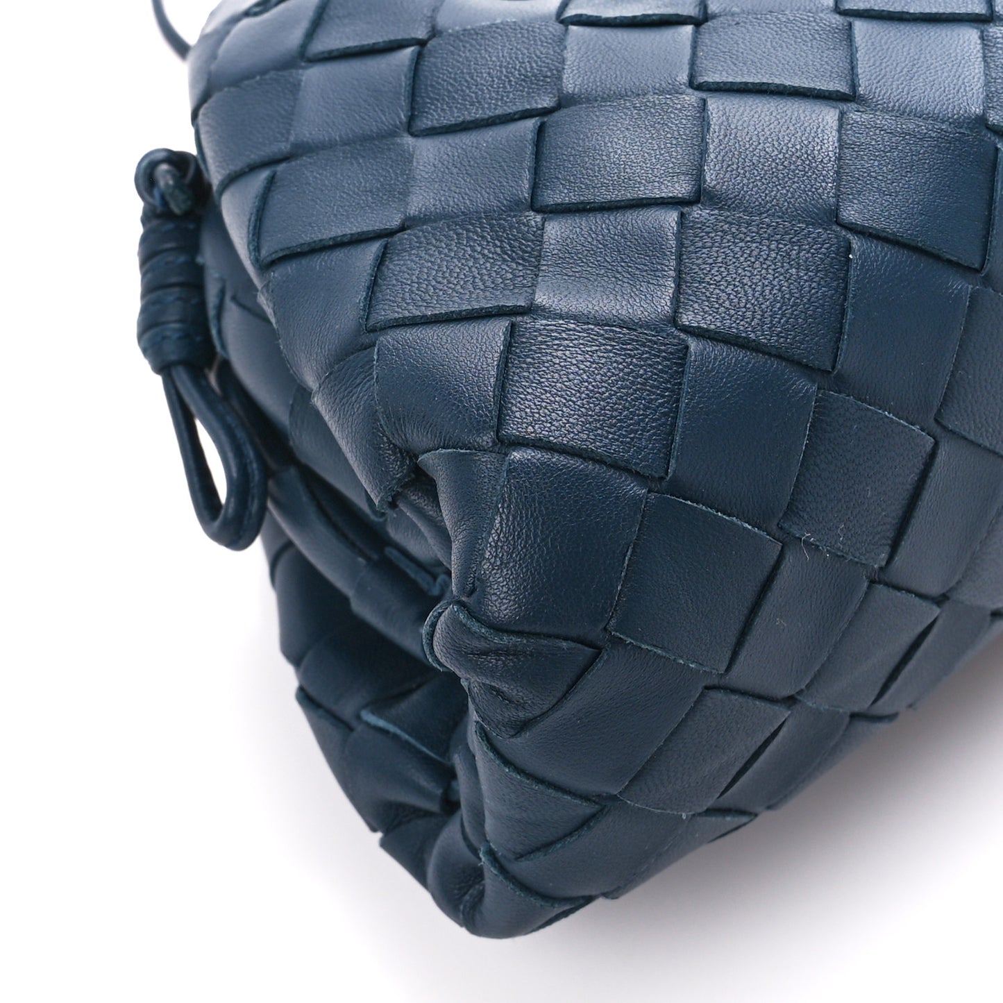 Nappa Intrecciato The Mini Pouch Deep Blue