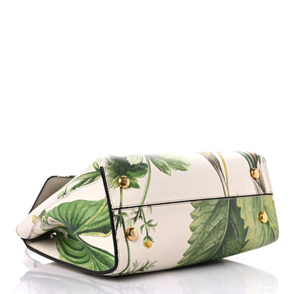 Salvatore Ferragamo Calfskin Floral Print Trifolio Top Handle Bag Multicolor 4 of 22