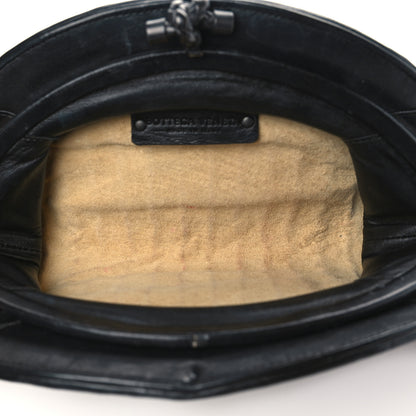 Bottega Veneta Calfskin Intrecciato Knot Clutch Black 5 of 6
