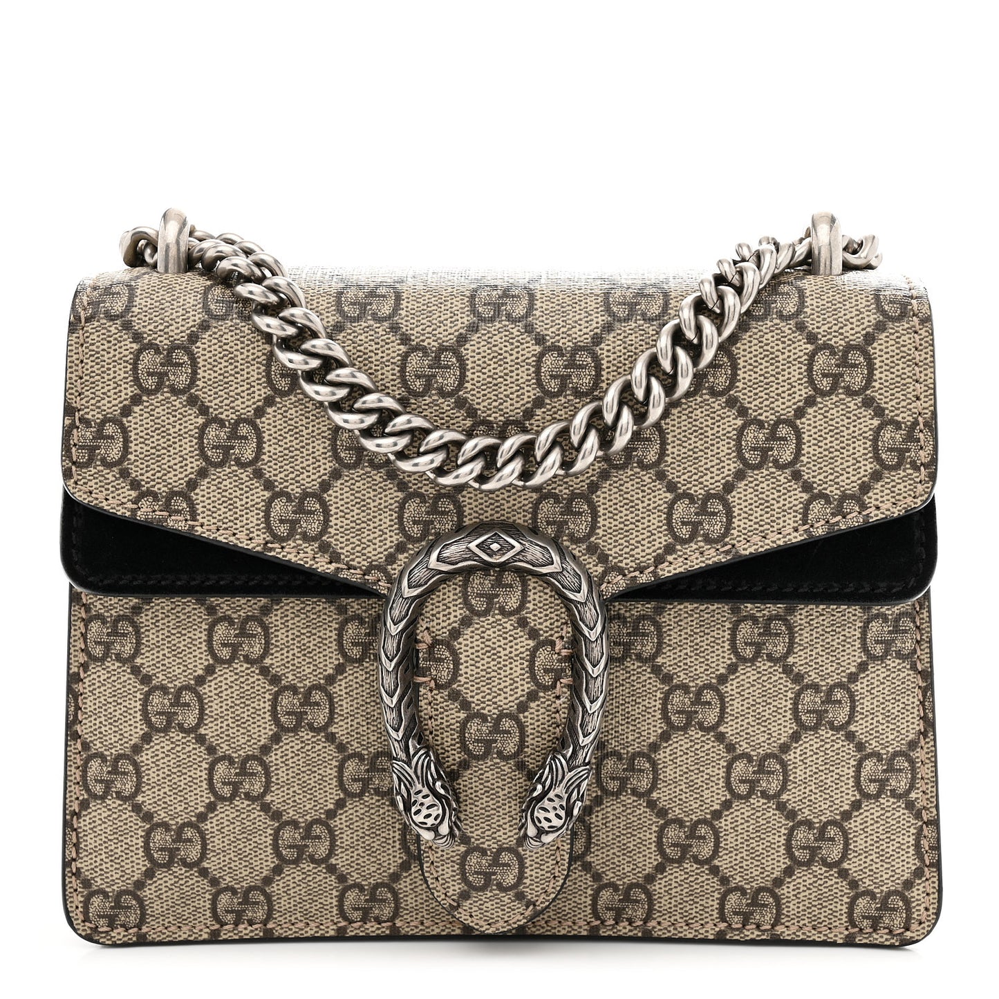 GG Supreme Monogram Mini Dionysus Shoulder Bag Black