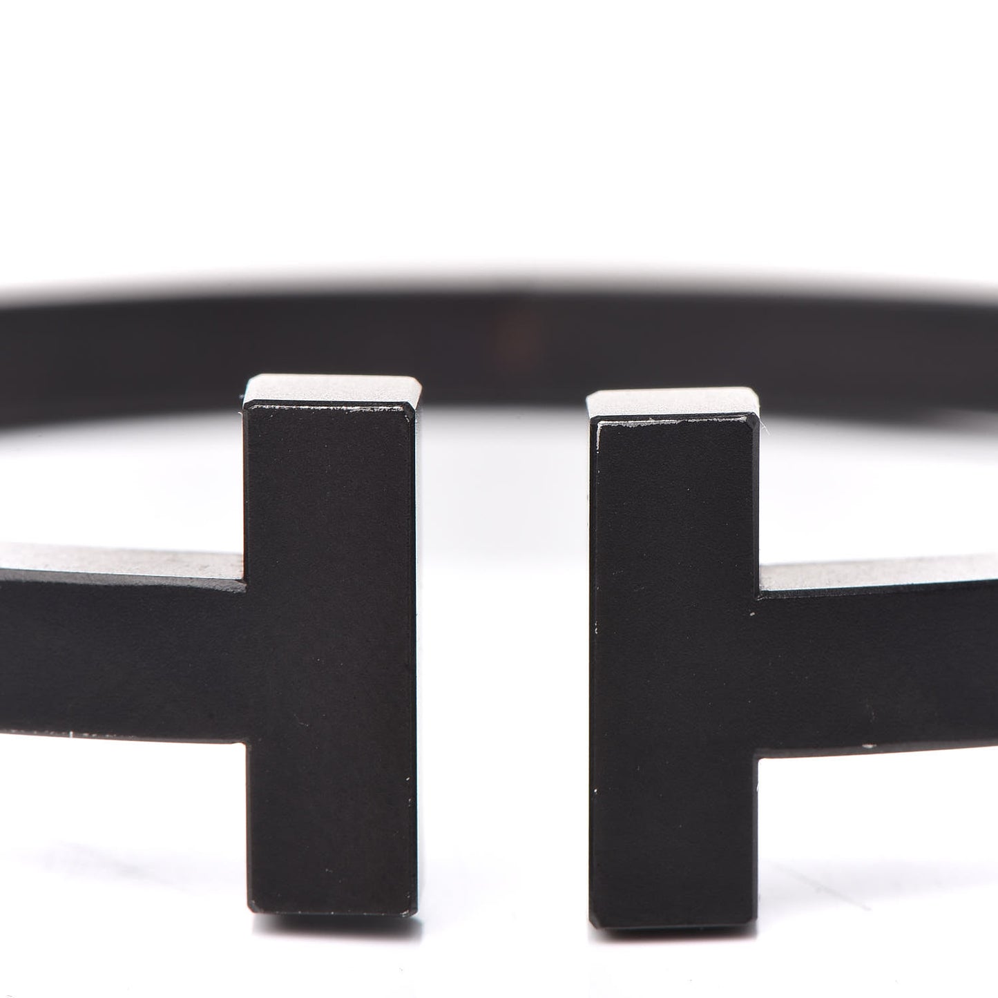 Black-Coated Stainless Steel T Square Bracelet