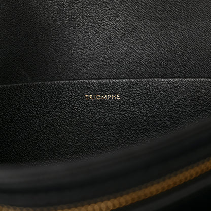Celine Shiny Calfskin Large Triomphe Black 6 of 17