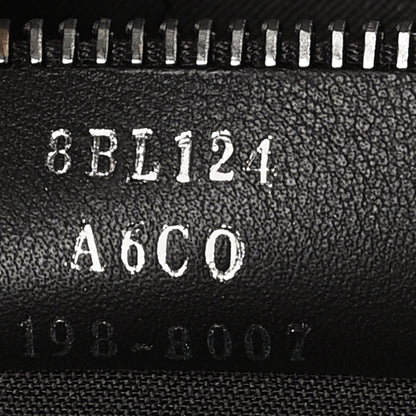 Fendi Vitello Dolce Bi-Color FF 1974 Embossed Medium By The Way Boston Bag Fragola Maya Black 7 of 13