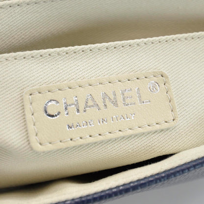 Chanel Caviar Timeless Medium Flap Navy 8 of 9
