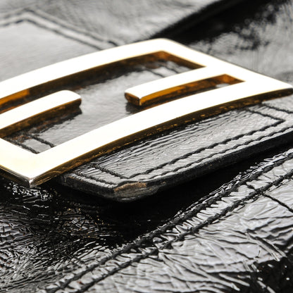Fendi Vitello Naplak Large Convertible Baguette Black 15 of 16