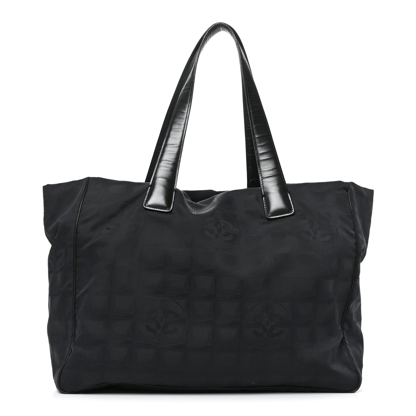 Nylon Medium Travel Tote Black