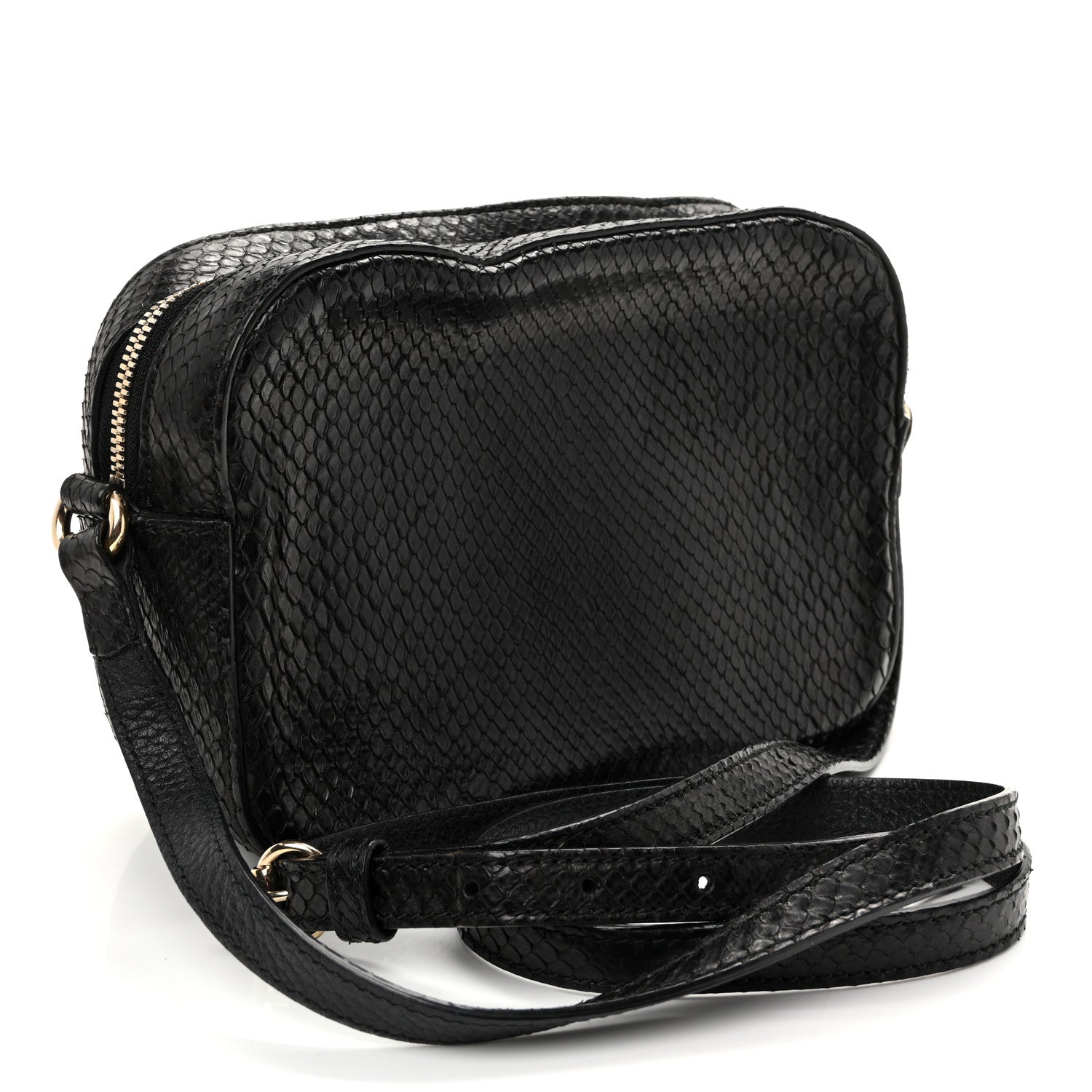 Gucci Snakeskin Small Soho Disco Bag Black 3 of 11