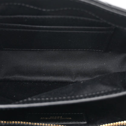 Saint Laurent Calfskin Y Quilted Monogram Toy Loulou Crossbody Bag Black 5 of 14