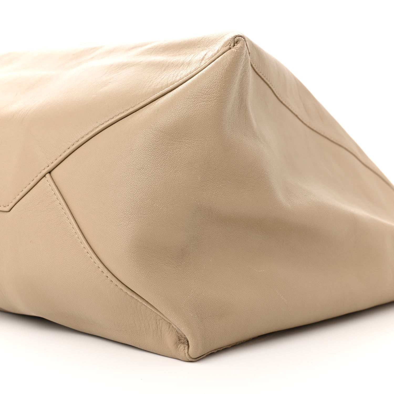 Celine Lambskin Horizontal Cabas Beige 9 of 17