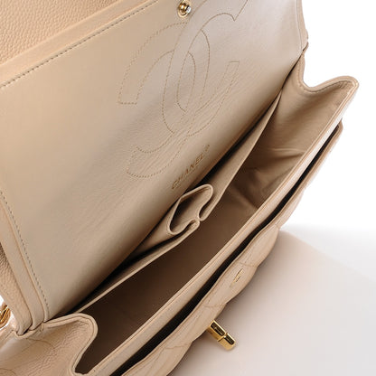 Chanel Caviar Quilted Jumbo Double Flap Beige 7 of 9