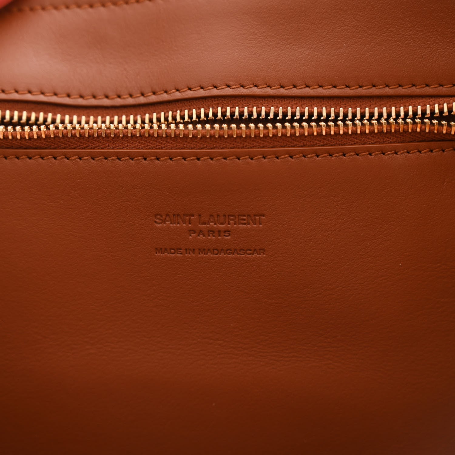 Saint Laurent Raffia Calfskin Panier Rectangle Tote Naturel Brick 6 of 11