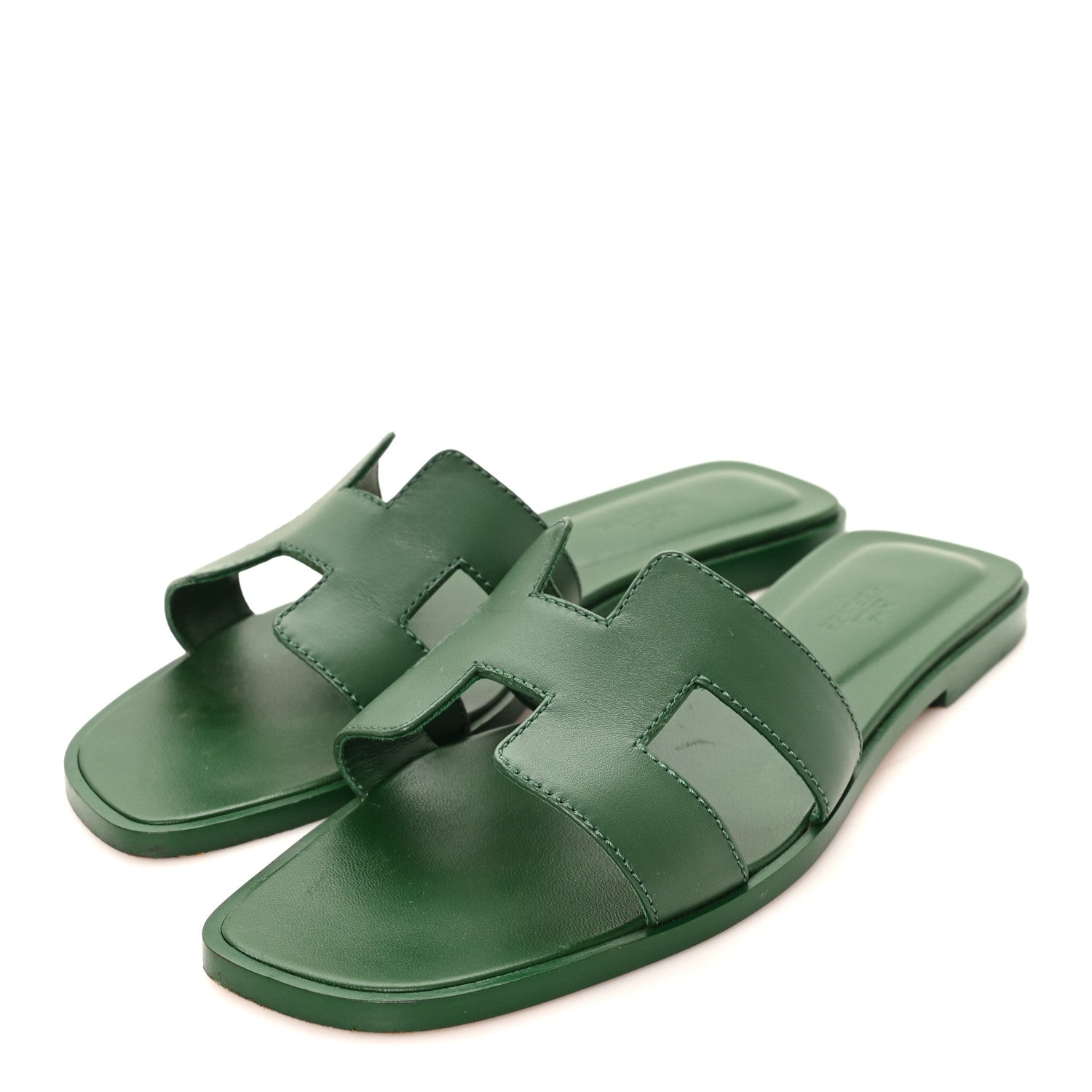 Hermes Calfskin Oran Sandals 36 Vert Viride 1911999 – FASHIONPHILE
