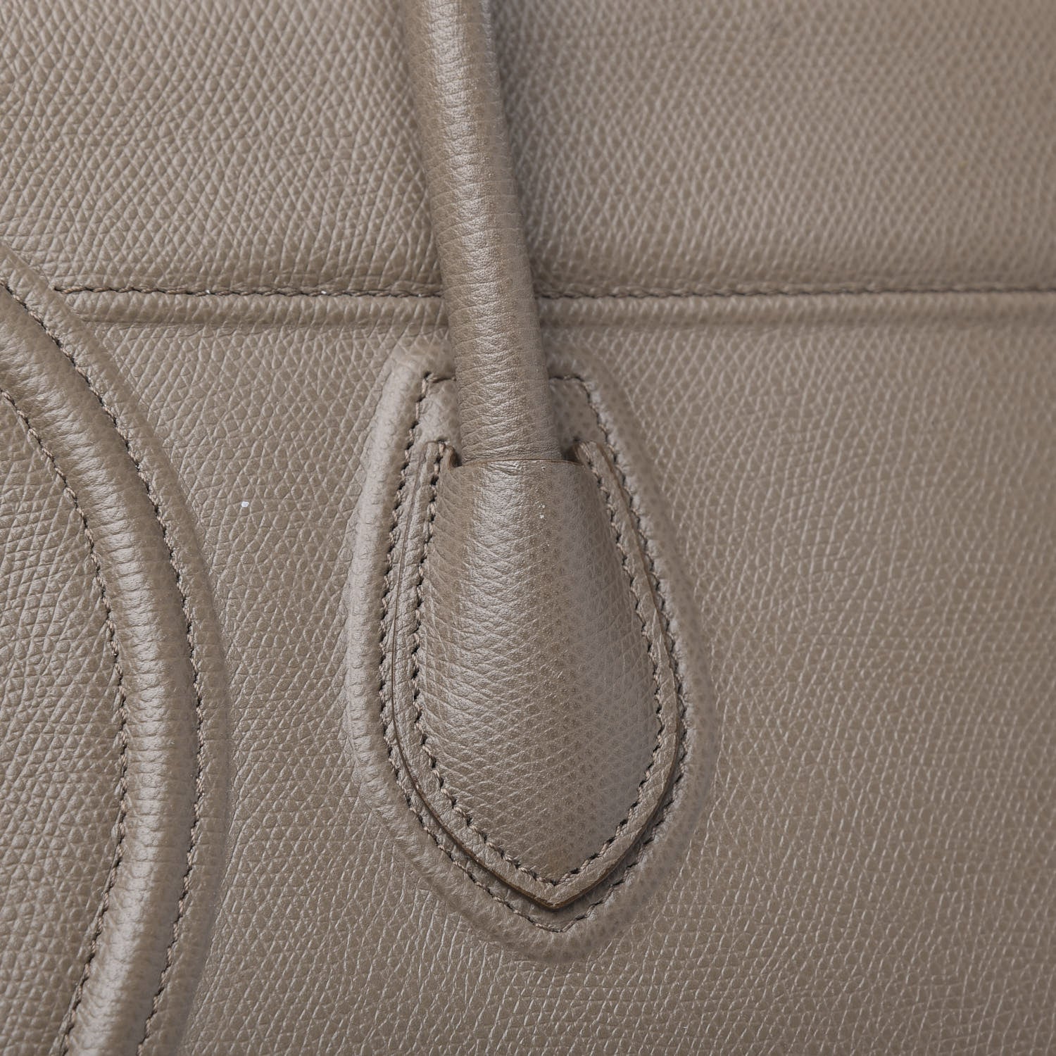 Celine Baby Grained Calfskin Medium Phantom Luggage Taupe 14 of 15
