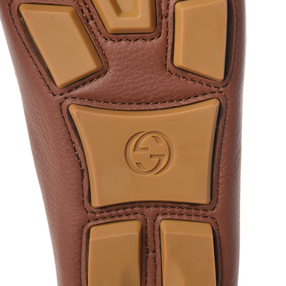 Gucci Calfskin Web Mens Buckle Loafers 6 Brown 6 of 8