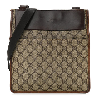 Gucci Monogram Messenger Crossbody Bag Dark Brown 1 of 11