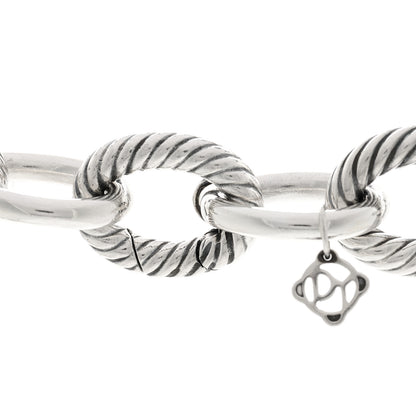 David Yurman Sterling Silver 16.5mm Large Oval Link Necklace 4 of 5